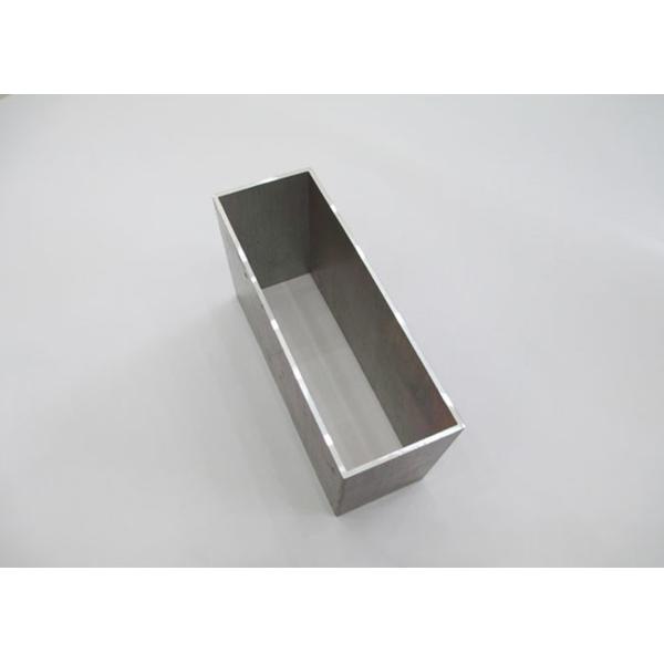 Recyclable Aluminium Tube Profiles , Anodized Aluminum Tubing Walnut Wood Grain