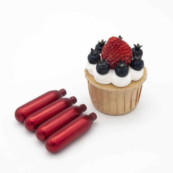 Food Grade 8g Cream Chargers Red Whipped Customized Logo