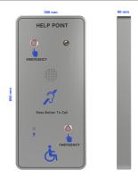 Tour d'appel d'urgence mains libres publique pour personnes handicapées