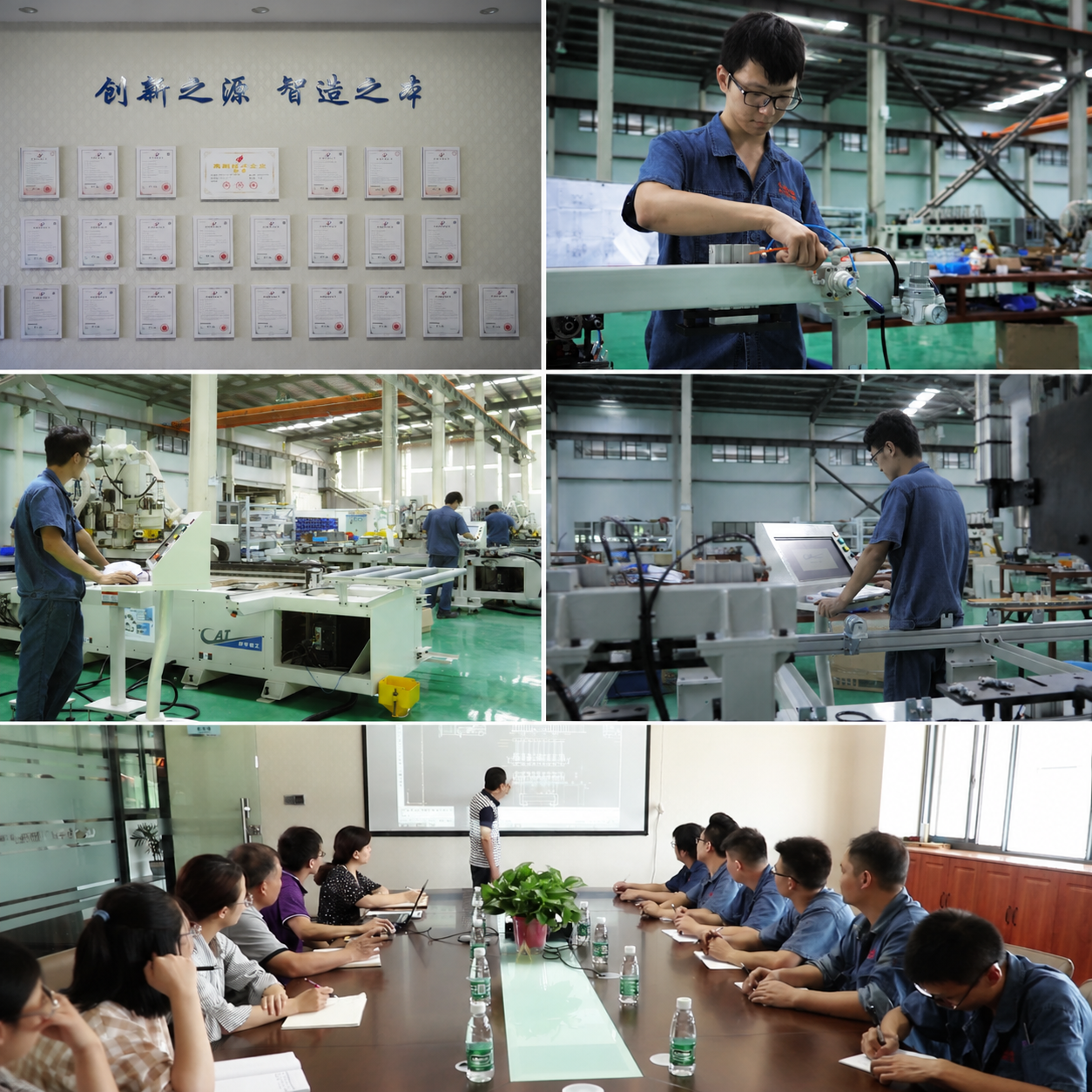 WPC Door Frame Cutting Machine Lock Tongue Hole Milling Drilling Manufacturing