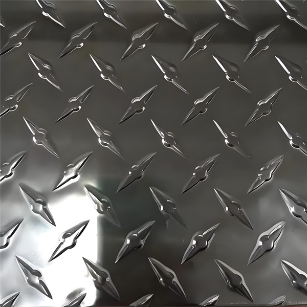 Mill Finish 3003 5052 Aluminum Diamond Plate 40 Brinell Hardness Customizable Length and Bar Height