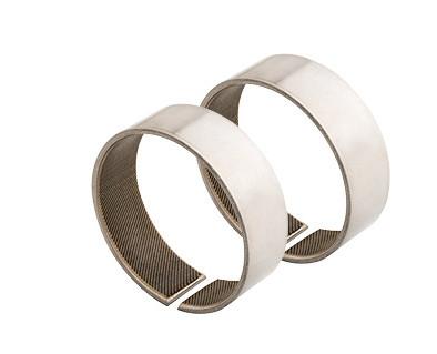 Woven Glide Bushing Sliding Bearings Bore Size | Coiled Stainless Steel Fabric Self-Lubricating Bearings /Kevlar