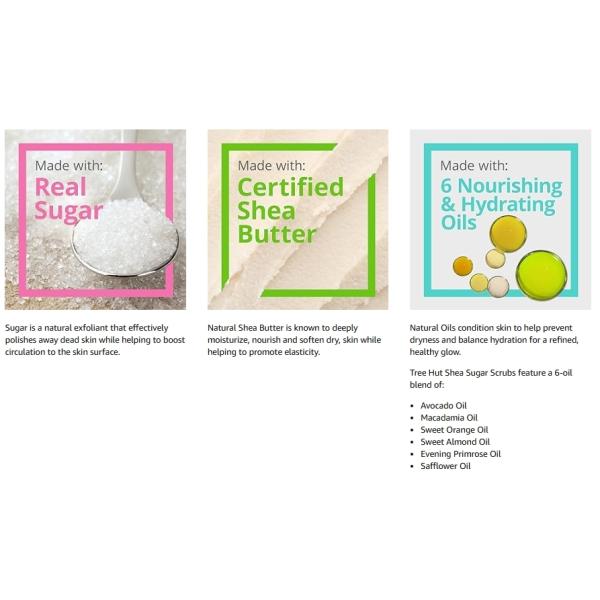 Corps Mango tropical 18 oz Sucre exfoliant gommage ultra hydratant pour éclaircir la peau