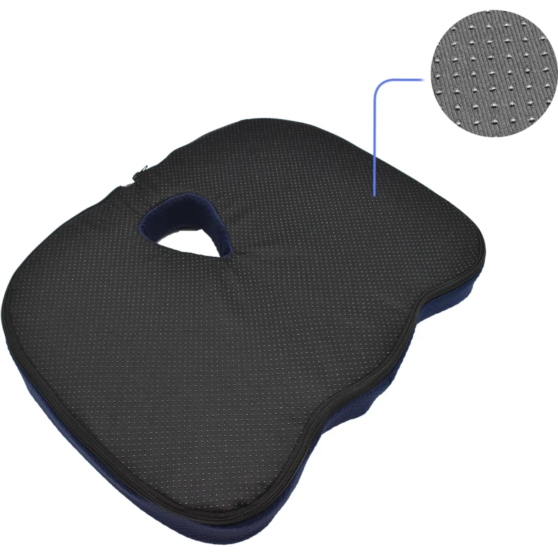 Jourm-2021 Memory Foam Seat Cushion for Office Chair Woven Fabric Back Pain Relief