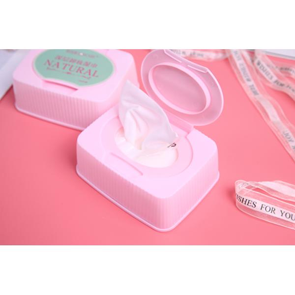 Cotton Non-woven Material Cleaning Wet Wipes for makeup removal use