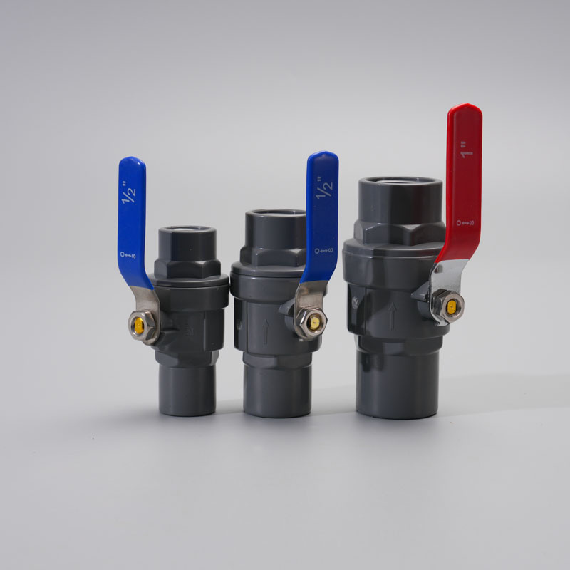 Stainless Steel Handle UPVC Female Thread Ball Valve for Water Supply Plumbing