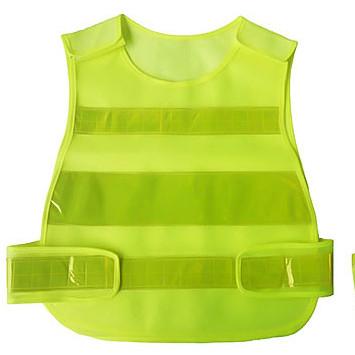 Chemical Fiber Lattice Yellow Security Hi Vis Vest ISEA Class 2