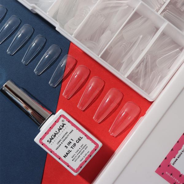 Create Stunning Nail Designs with 500pcs/set Acrylic French Style Natural False Nail Tips U-shape Artificial Nail Art Tips