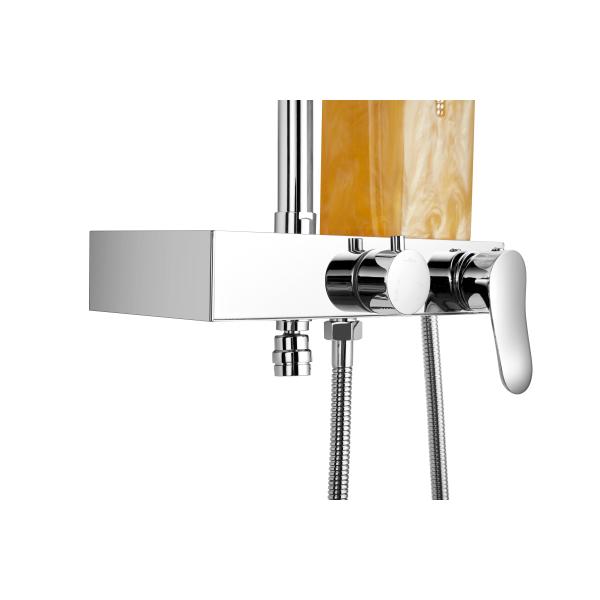 Ливень нержавеющей стали Bathroom PSON установил полировать почищенный щеткой