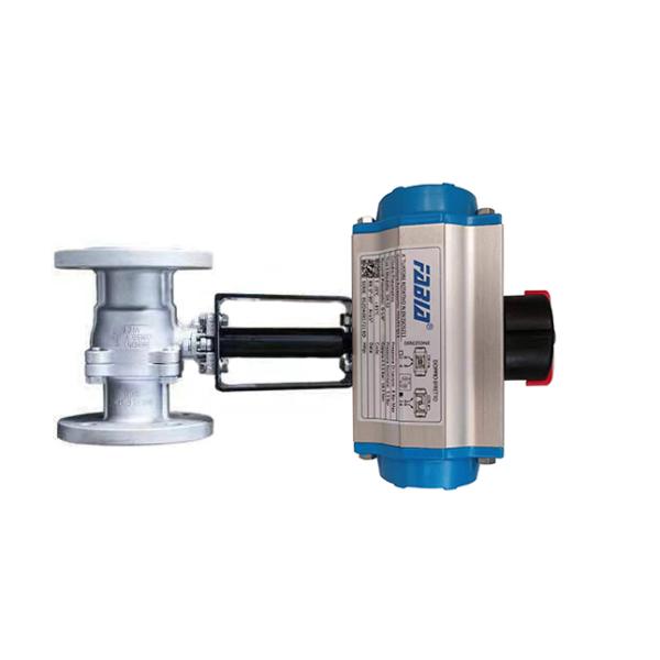 Ss Высокотемпературный пневматический клапан Нержавеющая сталь Высокотемпературный шаровой клапан