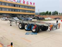 Tri Axles 20 pieds 40 pieds 45 pieds conteneur trailers squelettiques