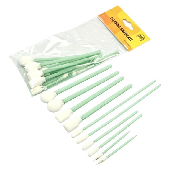 Portable Precision Cleaning Foam Swab Kit Detailing Swab Kit Car Cleaning Kit with Sponge Brush