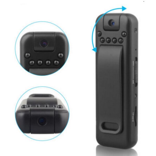 Full HD Rotate Lens Mini Camera DVR With Night Vision Video Recorder 80*26*12mm