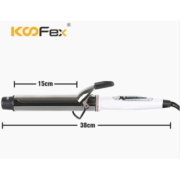 дисплей LCD завивая утюга домочадца Curler волос бочонка титана 1inch электрический