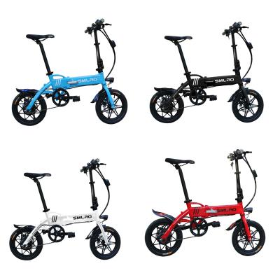 High Speed Electric City Folding Bike 14 Inch Aluminum Alloy Small Size For Adult