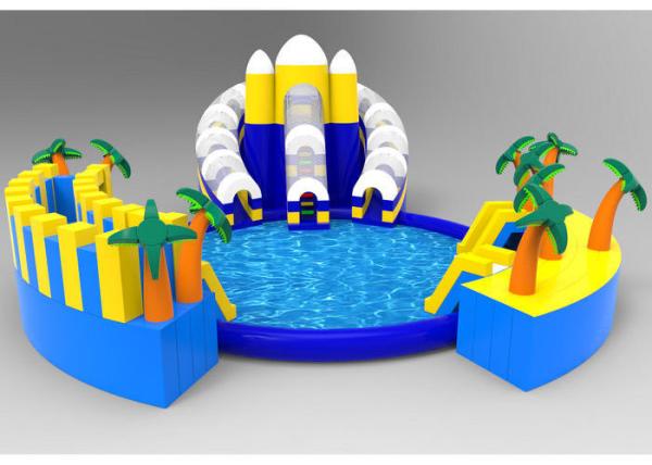Fun Inflatable Amusement Park Professional Easy Package Anti UV  For Toddlers