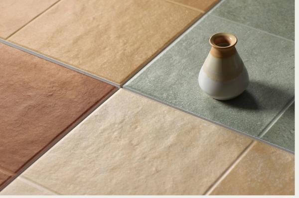 Anti-Slip Light Brown Ceramic Floor Tiles 600x600mm AAA Grade