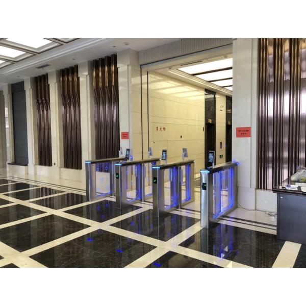 Security Passage Waist Height Supermarket Entrance Turnstile
