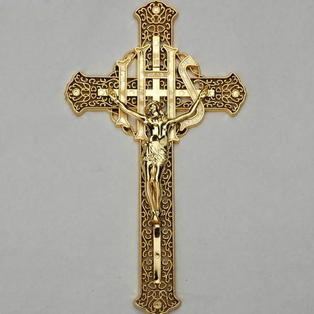 Africa Wooden Casket Funeral Crucifix And Cross 29*17cm Gold Silver Bronze Finished