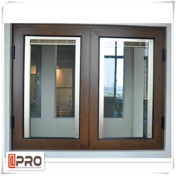 Open Out Two Leaf Glass Aluminum Casement Windows / Powder Coated Swing Windows casement series CASEMENT HANDLE casement