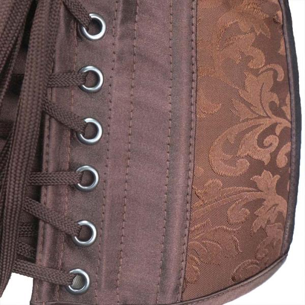 Корсет Underbust добавочных женщин верхней части Bustier кожи размера