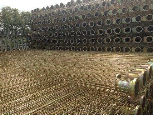 Stainless 304 Dust Collector Filter Bags , Filter Cage Anti Corrosion Featuring
