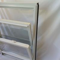 Janela de ventilador de PVC de perfil de vinil de 105 mm Branco com Grelha