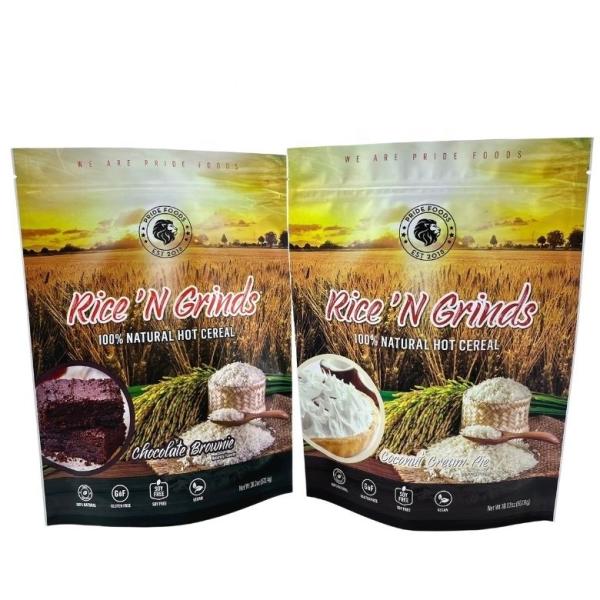 Resealable Zipper Food Packaging Bags Stand Up Pouch Custom Spice Powder Packaging Plastic Bag