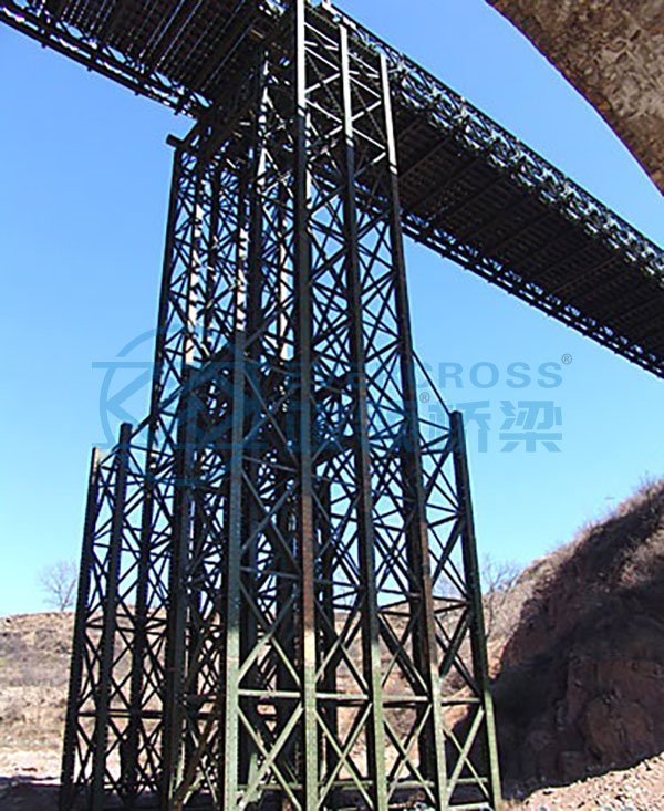Тяжелая нагрузка Bailey Bridge Pier для портативного стального моста