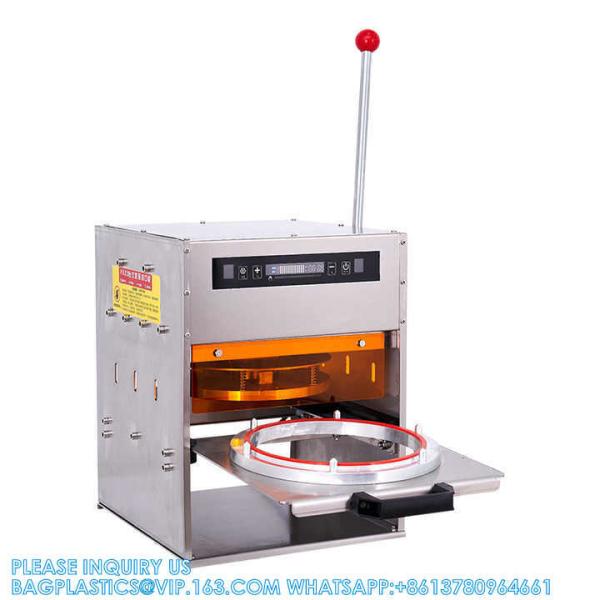 Manual Electrical Round and square Meal Food Box Food Snack Container Sealing Machine Aluminum Foil Sealer