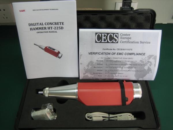 Digital Integrated Concrete Test Hammer HT-225D With Accuracy 0.1R 4000 Data Memory