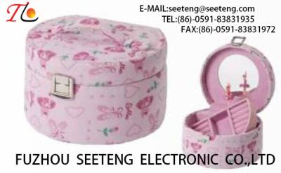 High end and elegant PU leather jewelry box for wholesale from manufacturer