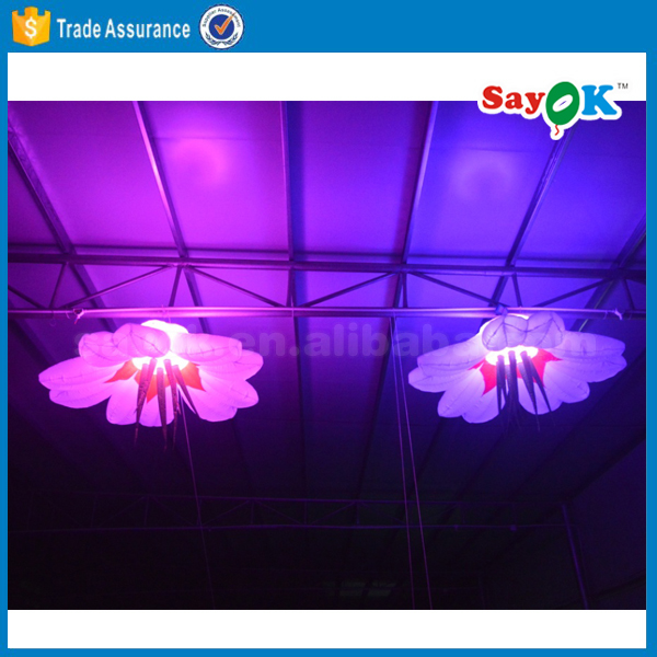 La décoration gonflable d'éclairage d'étape de mariage a mené épouser la fleur gonflable