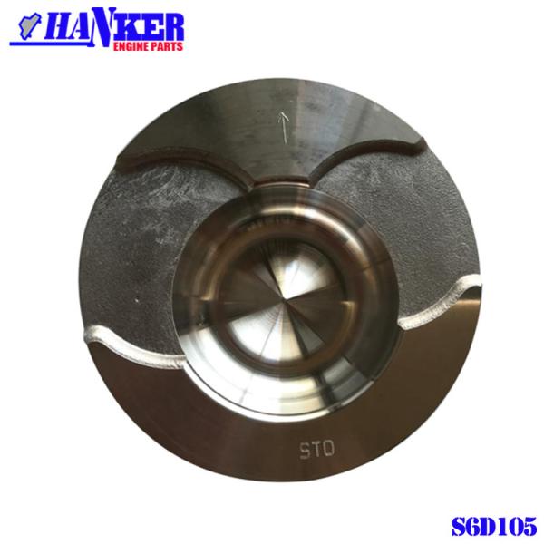 6137-32-2180 6137-32-2130 Komatsu S6D105 Excavator Piston With Pin Clips