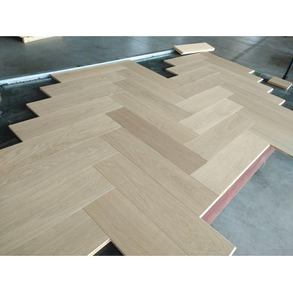 European Oak Chevron Parquet Flooring Premium Grade Super Matt