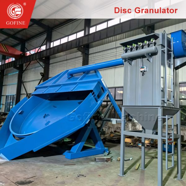High Efficiency Disc Organic Fertilizer Granulator , Ceramic Sand Proppant Disc Pelletizer