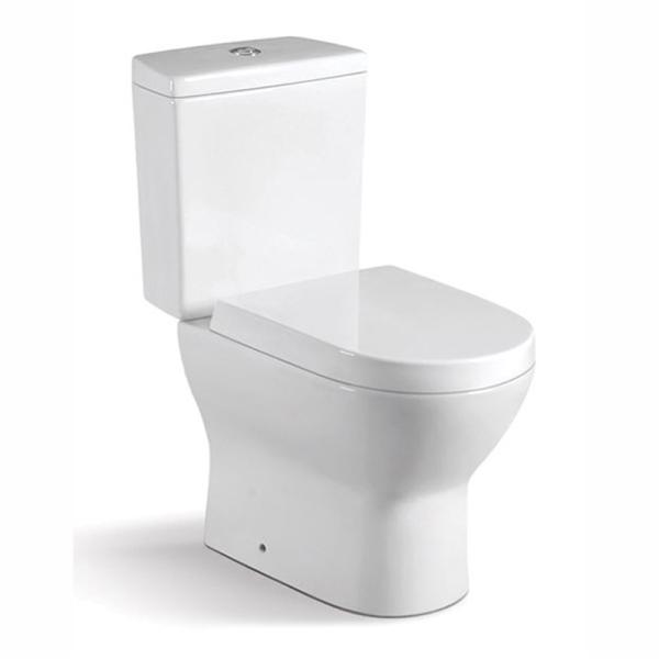 Bouton affleurant supérieur de double toilette ronde en deux pièces affleurante