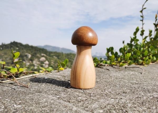 176g KRG-033 Adjustable Salt & Pepper Grinder In Mushroom Design