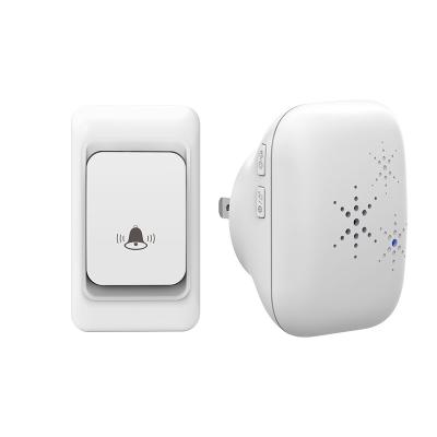 Battery Powered Wireless Door Bell Waterproof 100g Signal Ip55 Wireless Doorbell