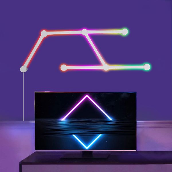 Button APP Control RGB LED Color Changing Gaming Lights 2025 Strip Lights Compatible with Smart Life Music Sync APP