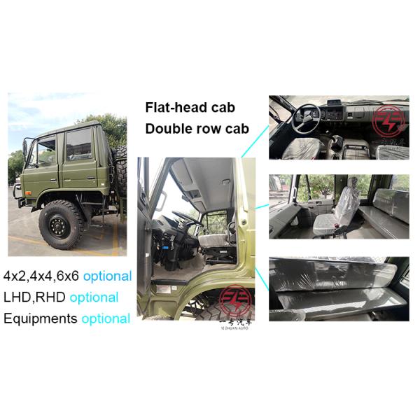 Dongfeng 320HP Euro6 caminhão de carga 6x6 chassi com tração integral 6 rodas caminhão 6X6 diesel