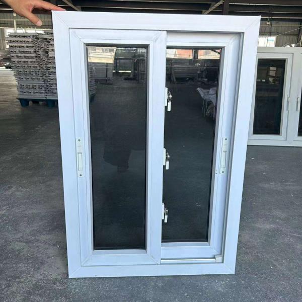Ventana de vidrio corredera de plástico de alta calidad con pantalla de insectos para el salón del hotel