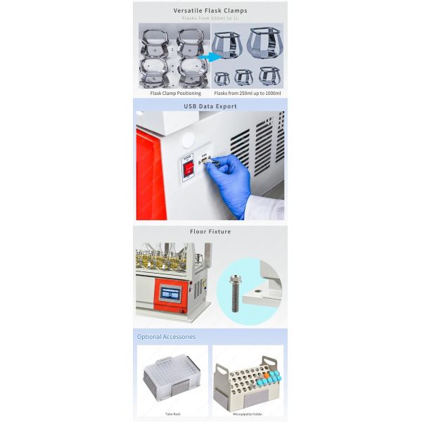 Big Capacity 2 Deck Floor Orbital Laboratory Shaker DFS-901