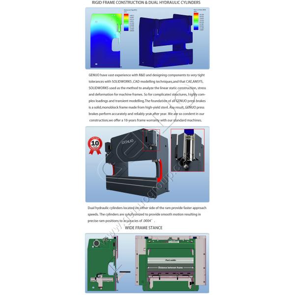 Sheet Metal Processing Made Easy Electric Hydraulic CNC Press Brake with 260mm Throat Depth and End Forming Services
