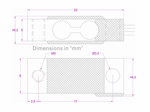 Lightweight load cell 2kg 5kg 10kg micro weight sensor for aircraft weighing