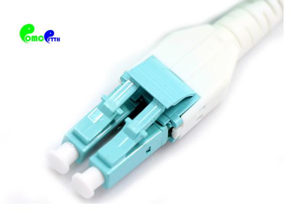 OM3 10G Uniboot LC PC - LC PC Fiber Patch Cord uni-tube Duplex 3.0mm 50 / 125 LSZH  for 10G Application