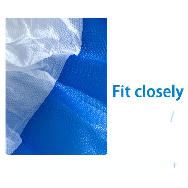 1000pcs One Carton Disposable Blue Soft Antiskid Shoe Cover With CE with High Quality