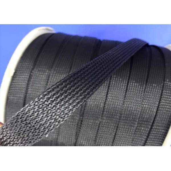 Retardancia trenzada da alta temperatura de la llama del poliéster que envuelve buena para el alambre de protección