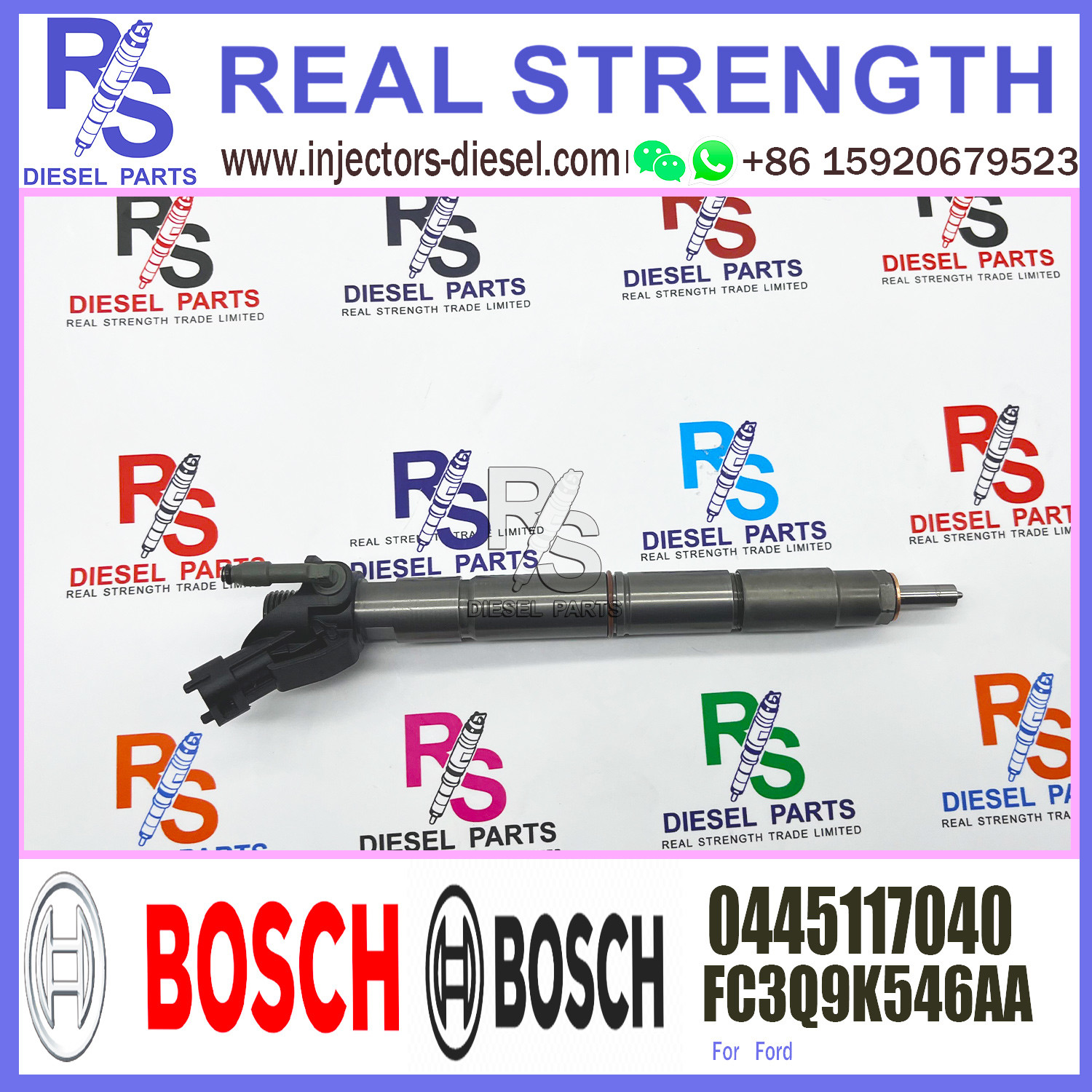 Инжектор 0445117040 FC3Q9K546AA коллектора системы впрыска топлива для Форда