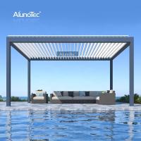 Rideaux Gazebo Toit Solarium Balcon Ombre Pavillon Patio Jardin électrique De l'aluminium en extérieur